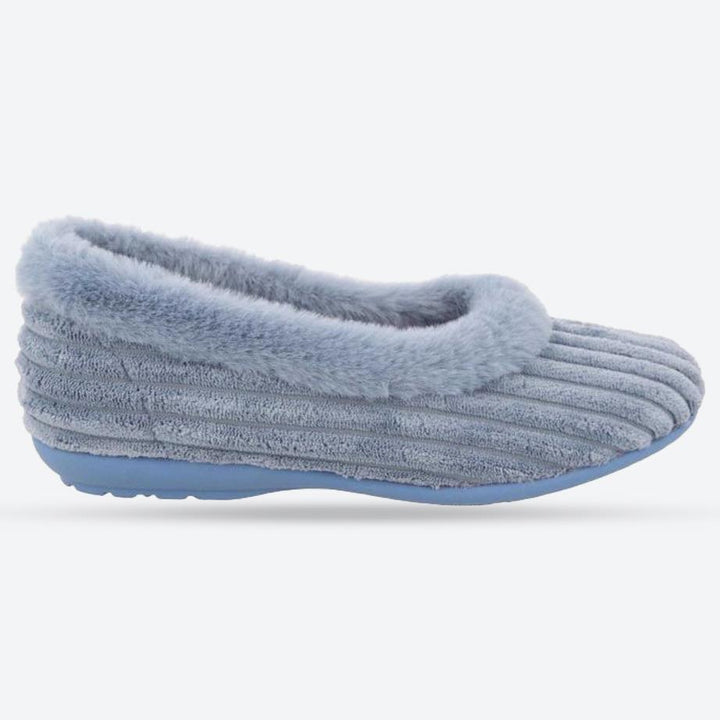 Women's Wide Fit DB Andrea Slippers in Pink Textile - Image 1
