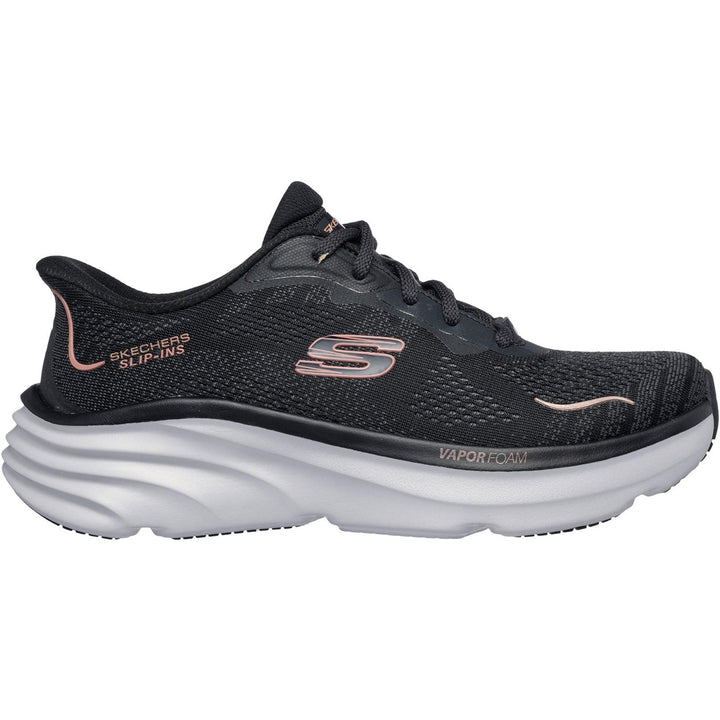 Women's Relaxed Fit Skechers 150585 Slip-ins D'lux Vapor Trainers in Black - Image 1