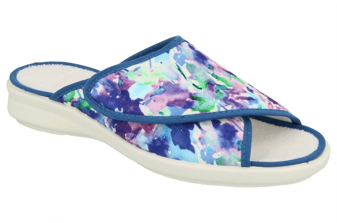 Womens Wide Fit DB Swallow Slippers