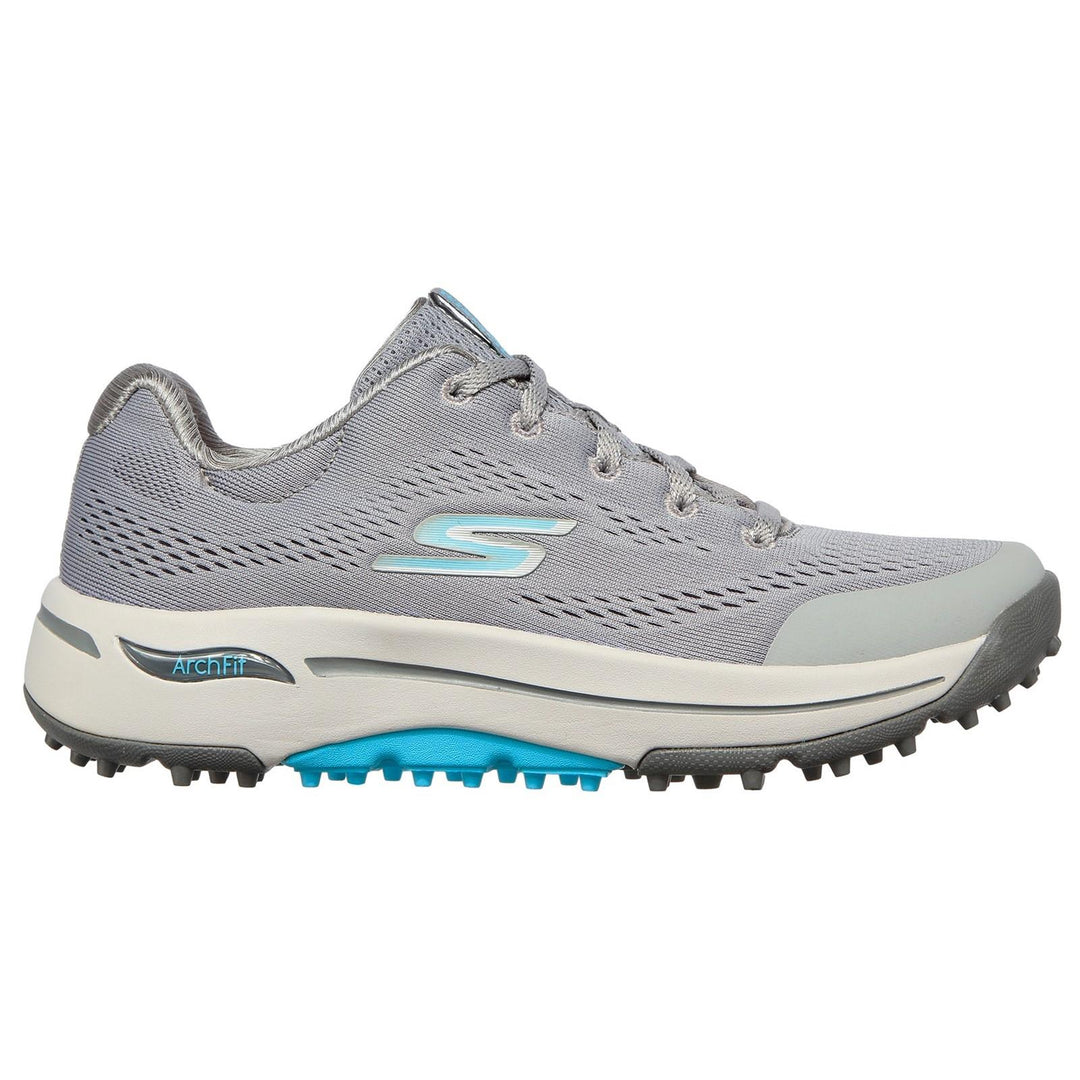Women's Wide Fit Skechers 123006 Go Golf Arch Fit Sports Trainers in Navy/Pink - Image 6