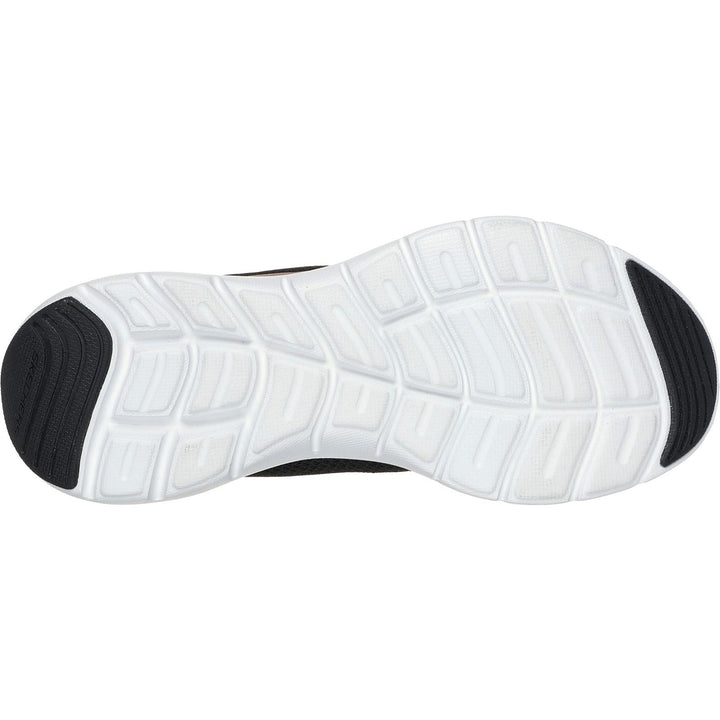 Womens Wide Fit Skechers 150206 Flex Appeal 5.0 Uptake Trainers in White/Silver - Image 1