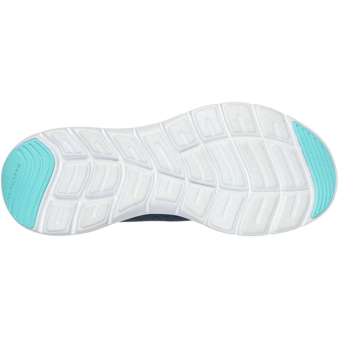 Women's Wide Fit Skechers 150201 Flex Appeal 5.0 New Path Trainer in Black - Image 11