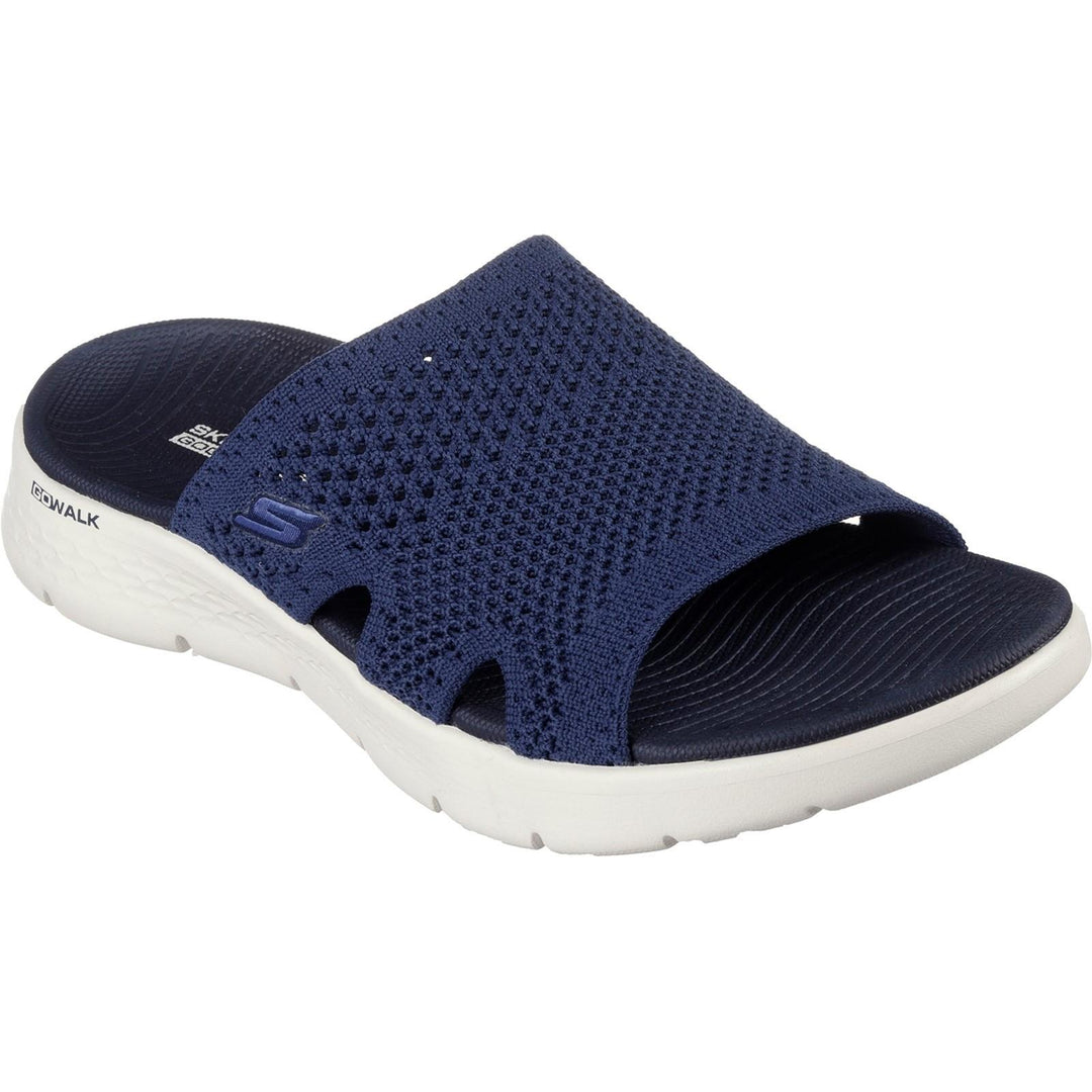 Women's Wide Fit Skechers 141425 Go Walk Flex Elation Sandals in Black - Image 7