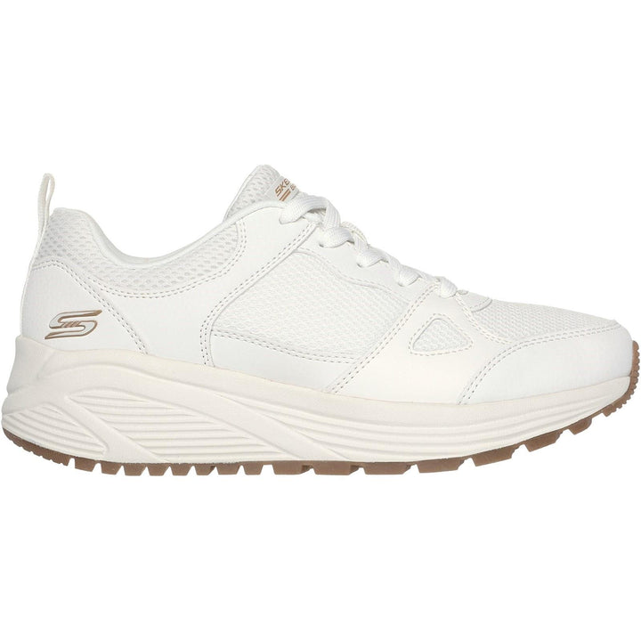 Womens Wide Fit Skechers 117268 Bobs Sparrow 2.0 Retro Clean Trainers in Off White - Image 1