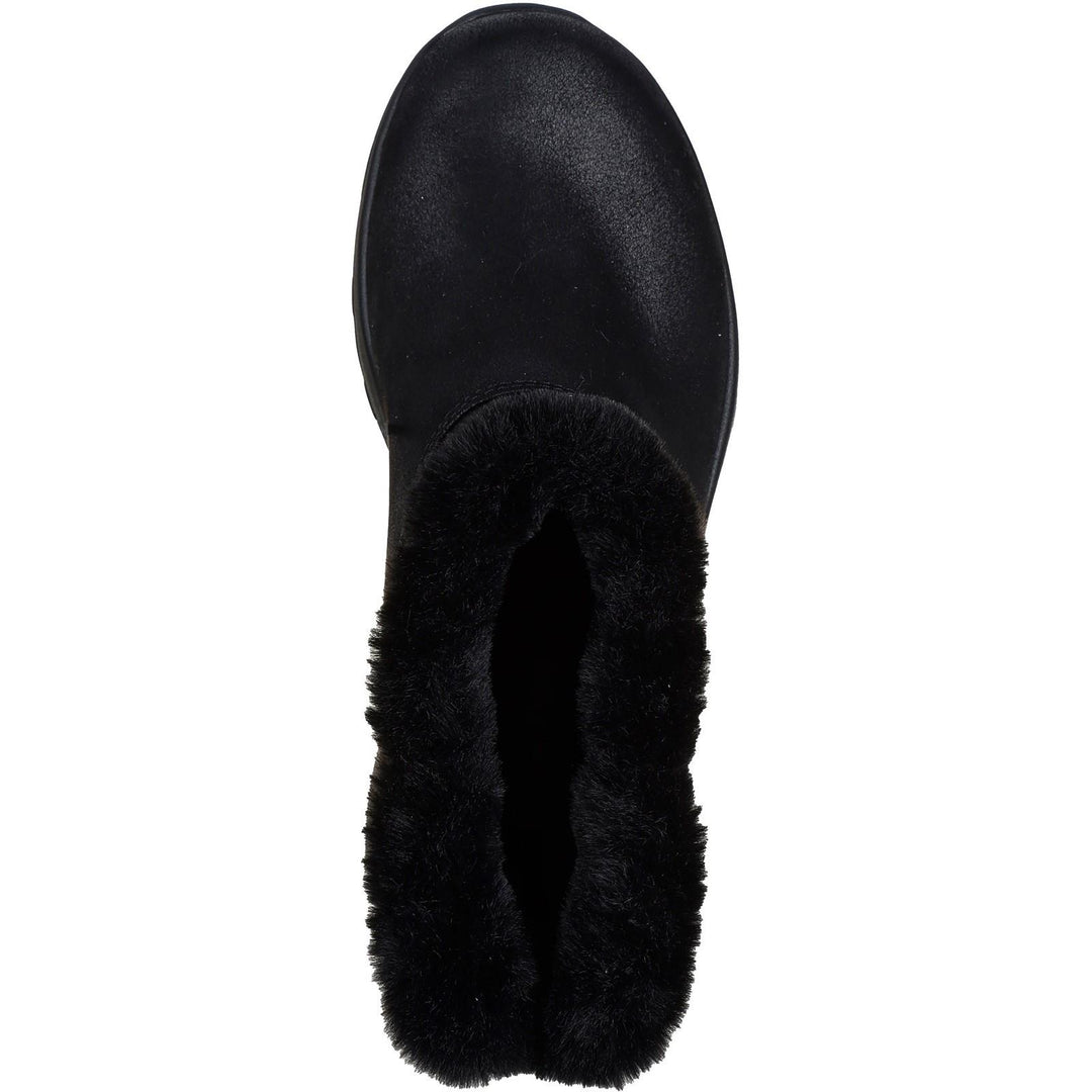 Women's Wide Fit Skechers 144800 Slip-ins On The Go Joy Cozy Dream Boots in Black - Image 5