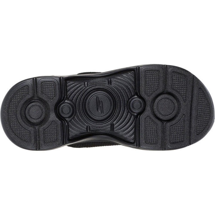 Women's Wide Fit Skechers Go Walk Arch Fit 2.0 Destined Sandals in Black - Image 1