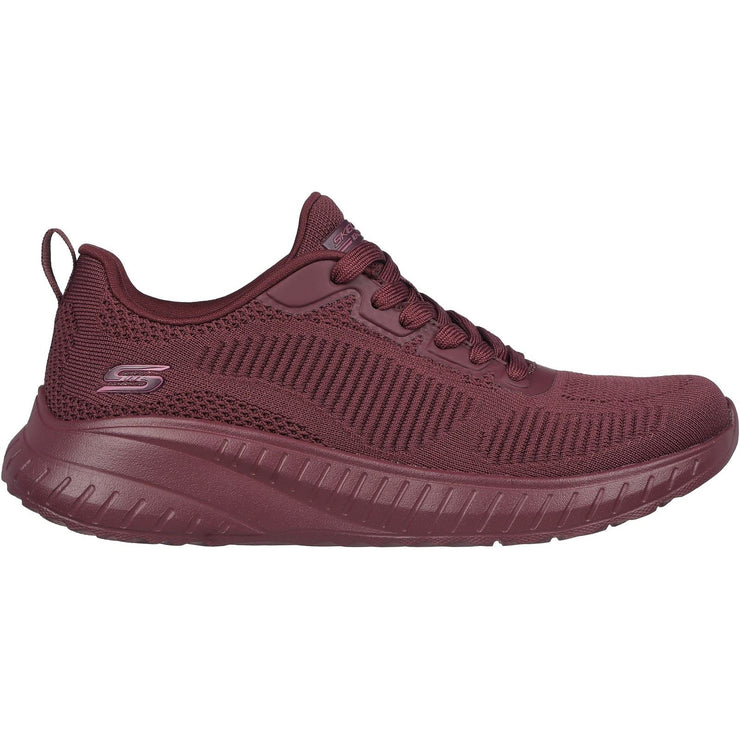 Skechers 117209 Wide Bob Squad Chaos Face Off Trainers Plum-1