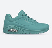 Skechers 73690 Extra Wide Uno - Stand On Air Walking Trainers Teal-main