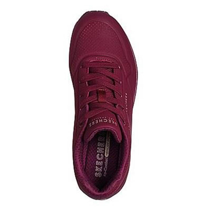 Skechers 73690 Extra Wide Uno - Stand On Air Walking Trainers Plum-4