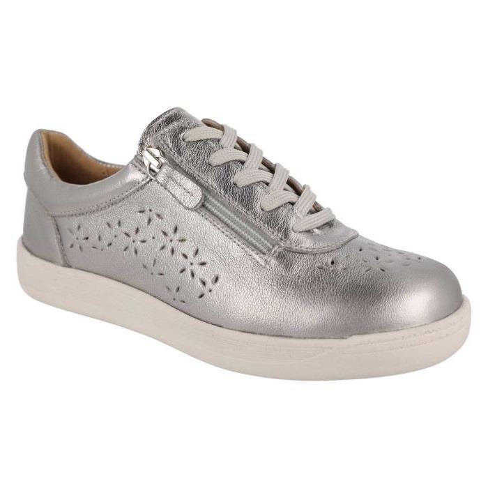 Women's Wide Fit DB Kaunas Shoes in Navy Leather - Image 1