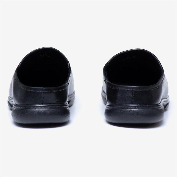Men's Wide Fit Tredd Well Taylor Mule Slippers in Black - Image 1