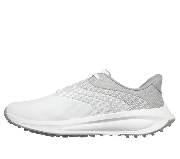 Men's Wide Fit Skechers Slip-ins 214153W Golf Waterproof Flow SI Trainers in White - Image 1