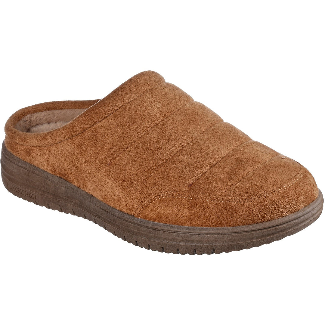 Men's Relaxed Fit Skechers 204636 Murette Garvanza Slippers in Chocolate - Image 8
