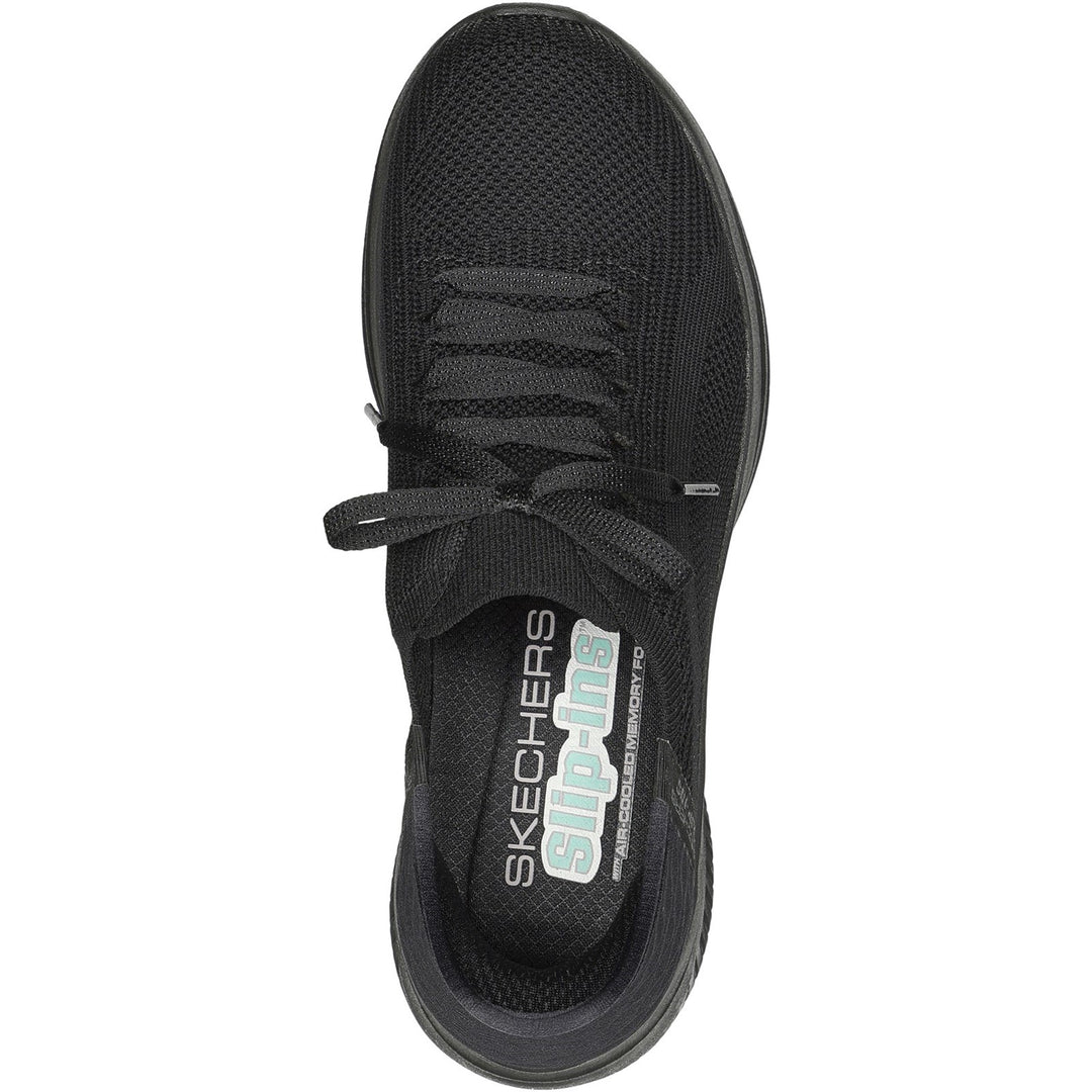 Women's Wide Fit Skechers Slip-ins 149710 Ultra Flex 3.0 Brilliant Path Trainers in Black - Image 5