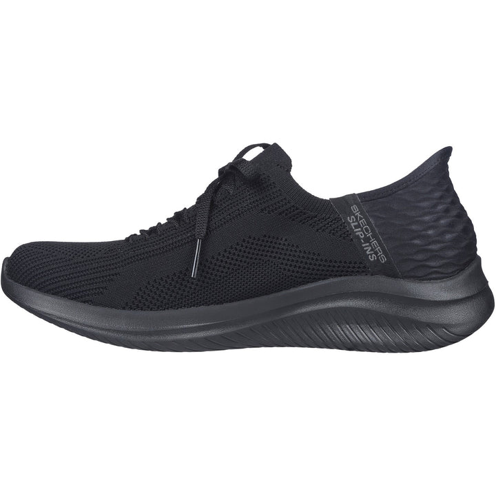Women's Wide Fit Skechers Slip-ins 149710 Ultra Flex 3.0 Brilliant Path Trainers in Black - Image 1