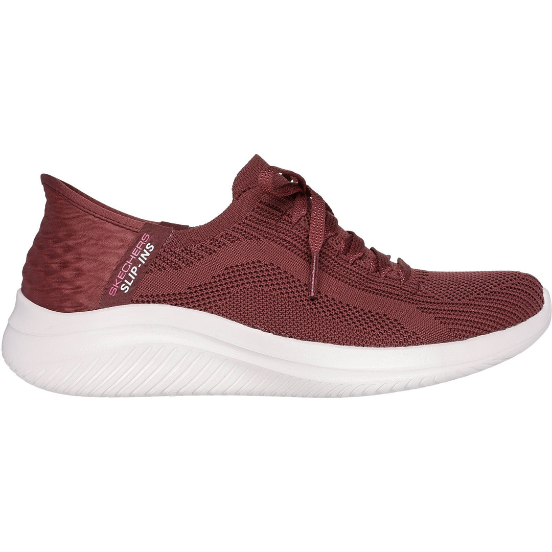 Women's Wide Fit Skechers Slip-ins 149710 Ultra Flex Brilliant Path Trainers in Black - Image 13