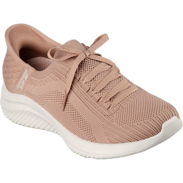Women's Wide Fit Skechers Slip-ins 149710 Ultra Flex Brilliant Path Trainers in Black - Image 1