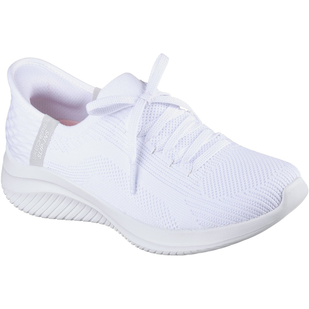 Women's Wide Fit Skechers Slip-ins 149710 Ultra Flex Brilliant Path Trainers in Black - Image 9
