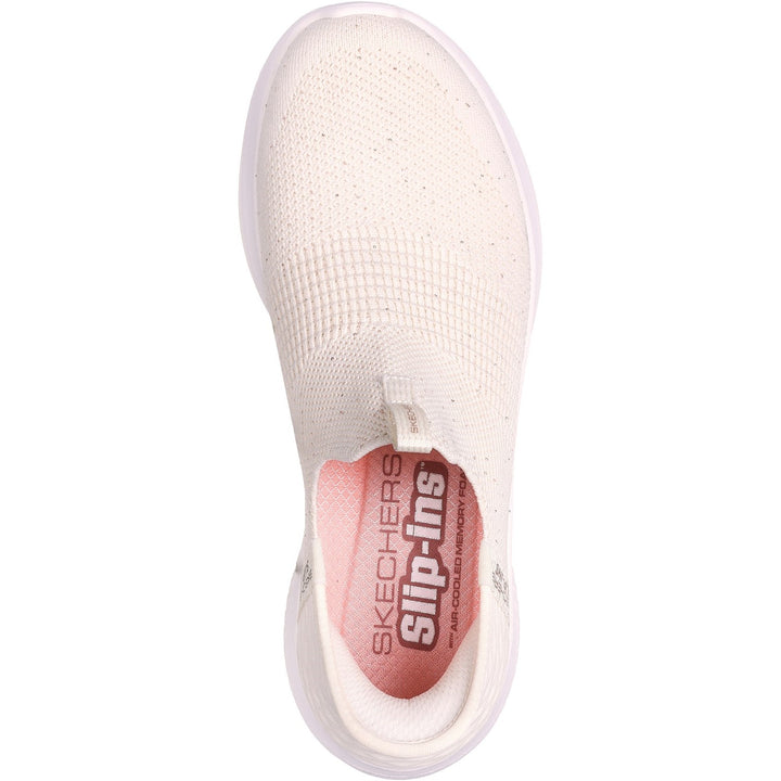 Women's Wide Fit Skechers 149594 Slip-ins Ultra Flex 3.0 Trainers -  Black/Rose Gold in Black/Rose Gold - Image 1