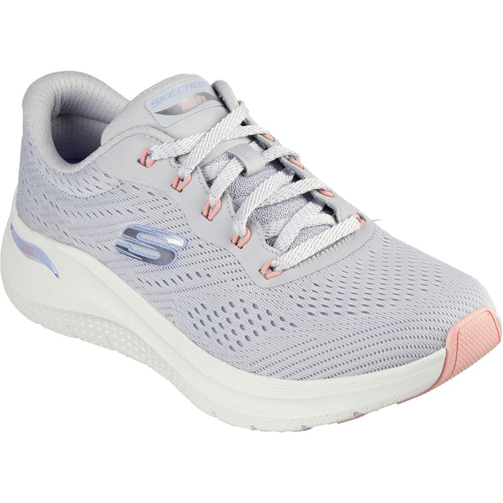 Womens Wide Fit Skechers 150051 2.0 Arch Fit Big League Trainers in Black/Black - Image 1