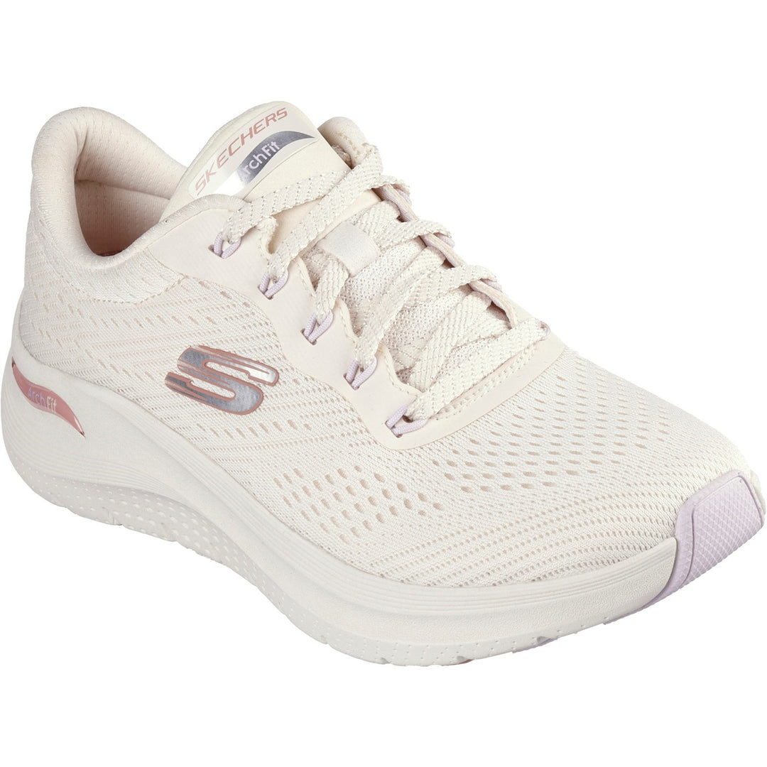 Womens Wide Fit Skechers 150051 2.0 Arch Fit Big League Trainers in Black/Black - Image 33