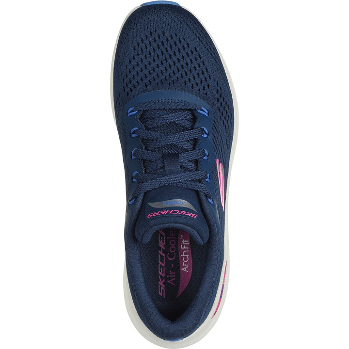 Womens Wide Fit Skechers 150051 2.0 Arch Fit Big League Trainers in Black/Black - Image 1