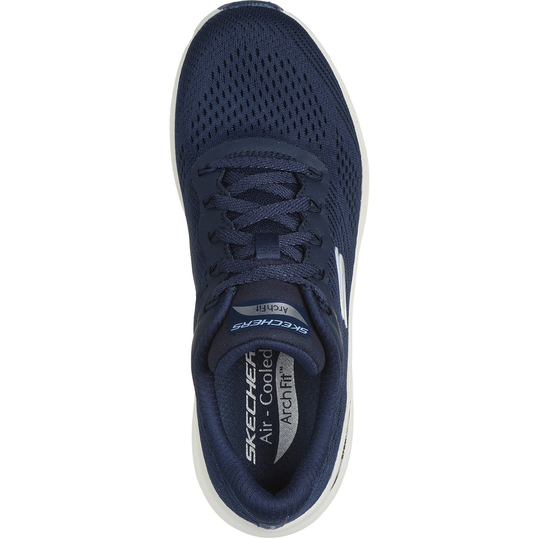 Womens Wide Fit Skechers 150051 2.0 Arch Fit Big League Trainers in Black/Black - Image 10