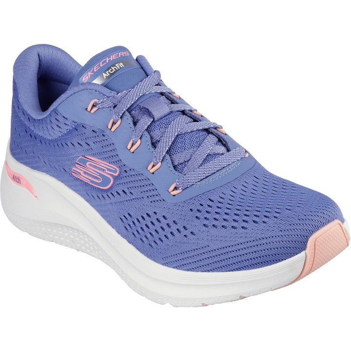 Womens Wide Fit Skechers 150051 2.0 Arch Fit Big League Trainers in Black/Black - Image 1