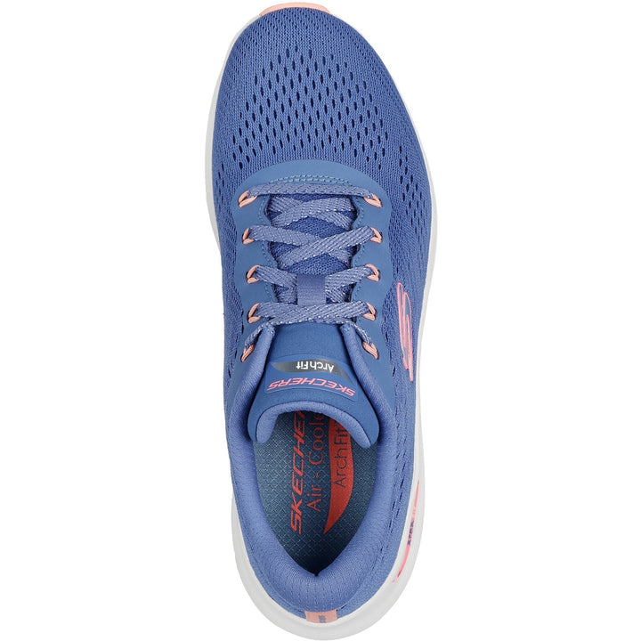 Womens Wide Fit Skechers 150051 2.0 Arch Fit Big League Trainers in Black/Black - Image 1