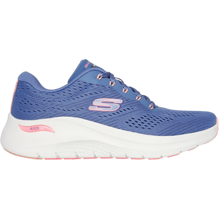 Womens Wide Fit Skechers 150051 2.0 Arch Fit Big League Trainers in Black/Black - Image 1