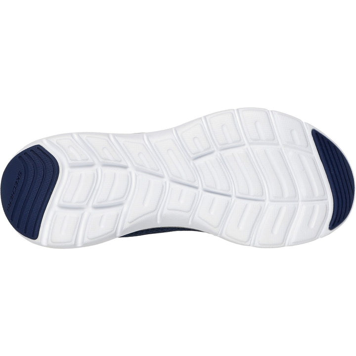 Womens Wide Fit Skechers 150206 Flex Appeal 5.0 Uptake Trainers in White/Silver - Image 1