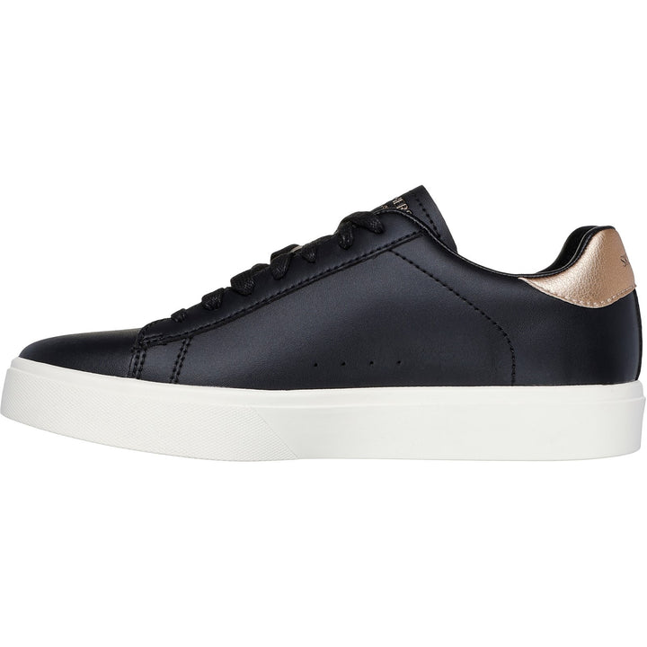 Women's Wide Fit Skechers 185016 Eden Lx Beaming Trainers - Black/Rose Gold in Black/Rose Gold - Image 1