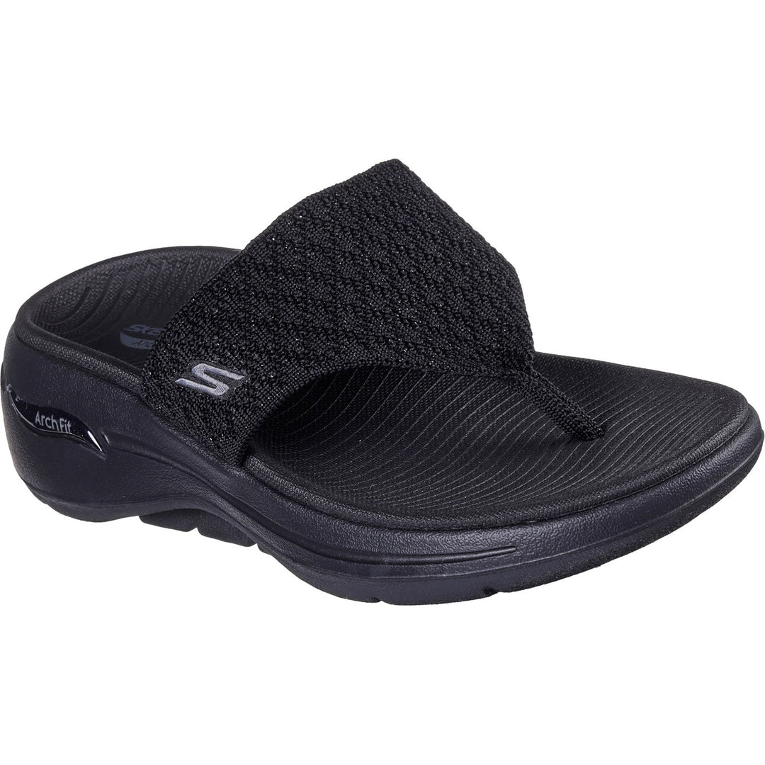 Women's Wide Fit Skechers 140803 Go Walk Arch Fit Sandals