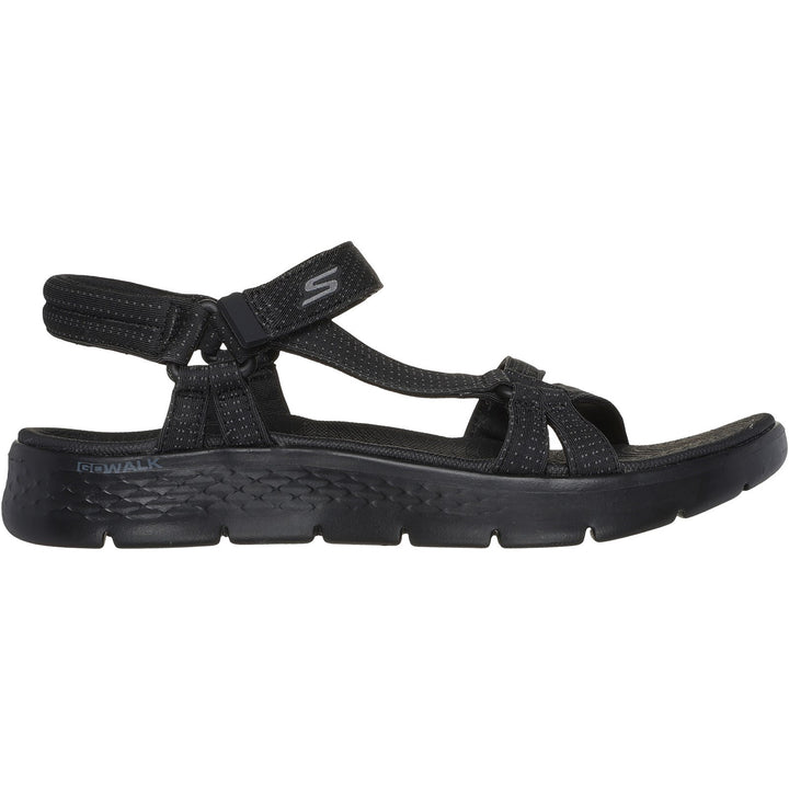 Women's Wide Fit Skechers 141451 Go Walk Flex Sublime Sandals in Navy - Image 1