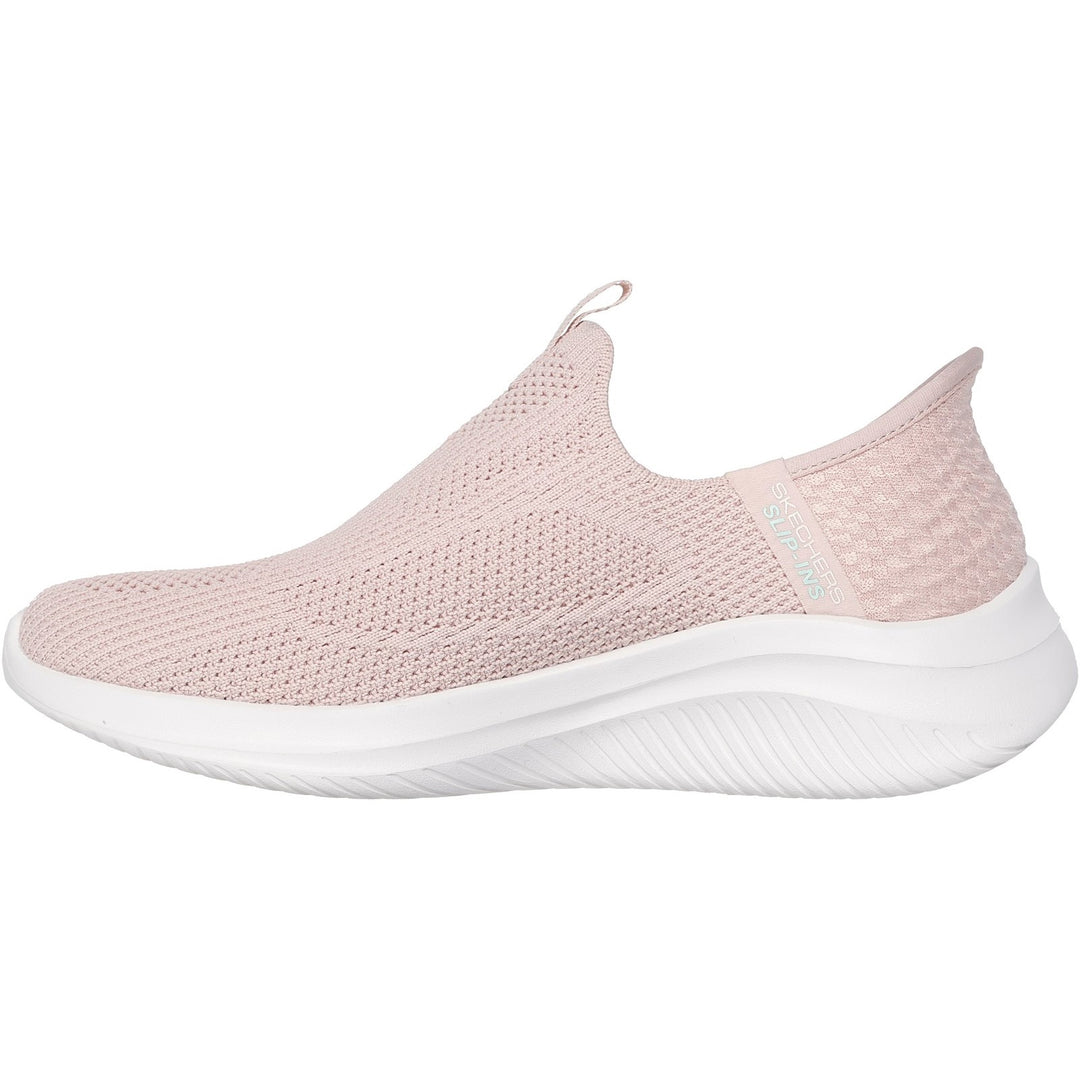 Women's Wide Fit Skechers 150450 Slip-ins Ultra Flex 3.0 Easy Win Trainers in Black/White - Image 15