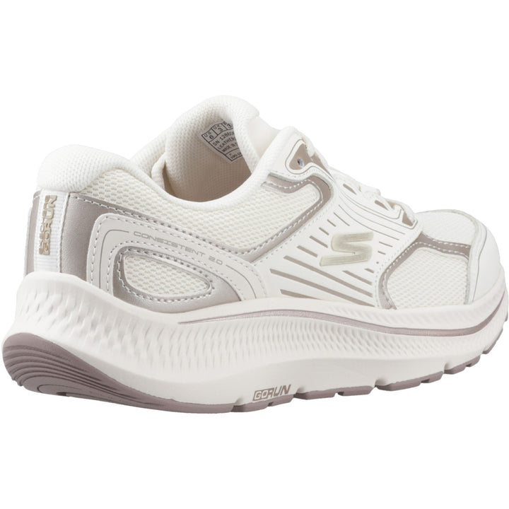 Women's Wide Fit Skechers 128606 Go Run Consistent 2.0 Advantage Trainers in Navy/Multi - Image 1