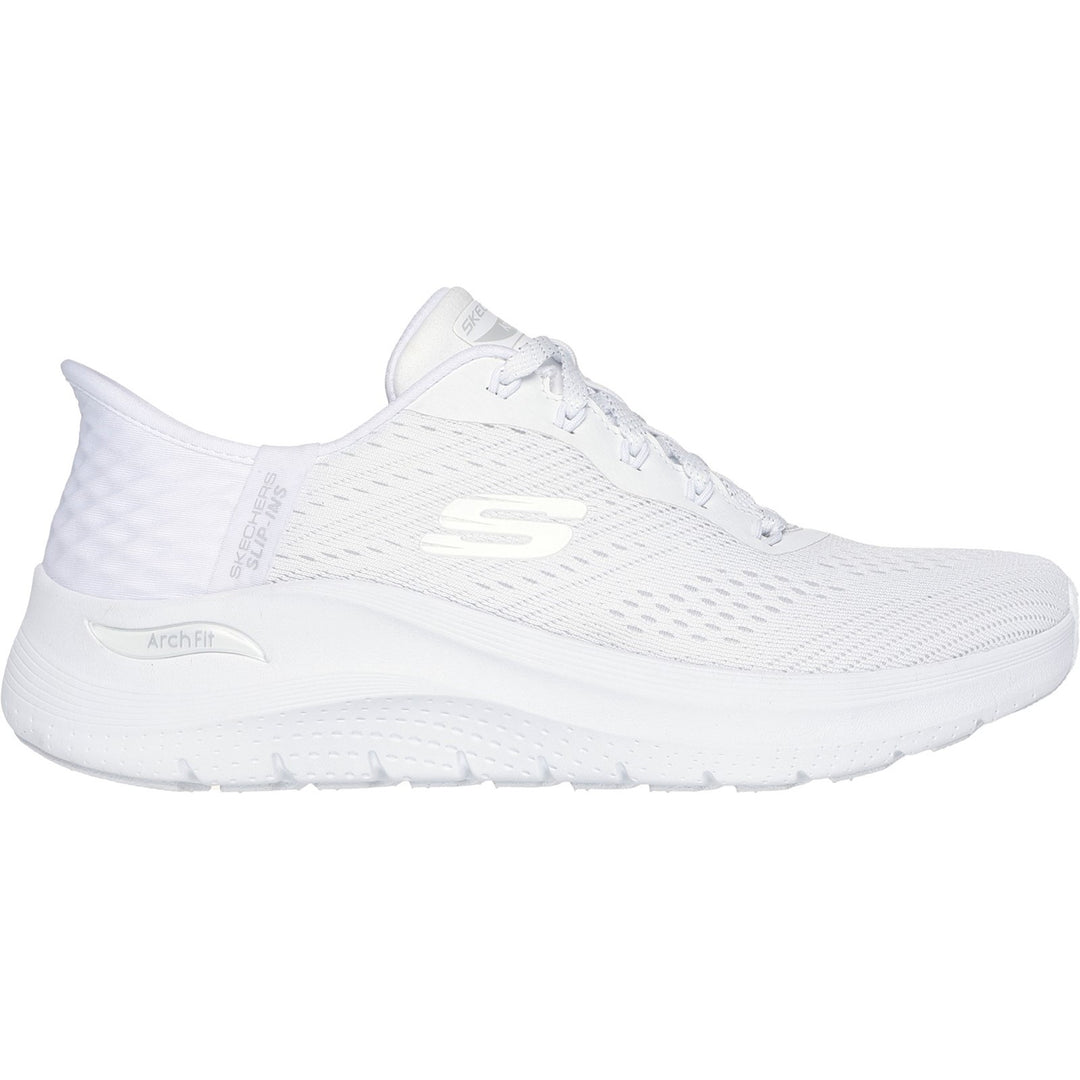 Women's Wide Fit Skechers 150066 Slip-ins Arch Fit 2.0 Easy Chic Trainers
