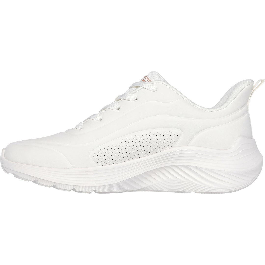 Women's Wide Fit Skechers 117497 Bobs Sport Squad Waves Trainers