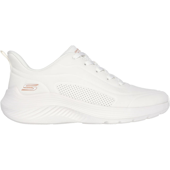Women's Wide Fit Skechers 117497 Bobs Sport Squad Waves Trainers