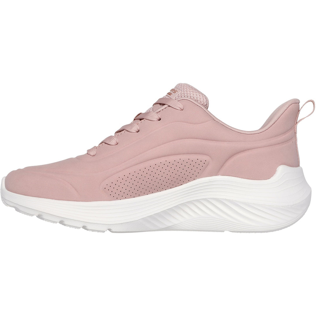 Women's Wide Fit Skechers 117497 Bobs Sport Squad Waves Trainers