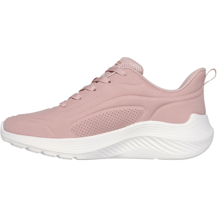 Women's Wide Fit Skechers 117497 Bobs Sport Squad Waves Trainers