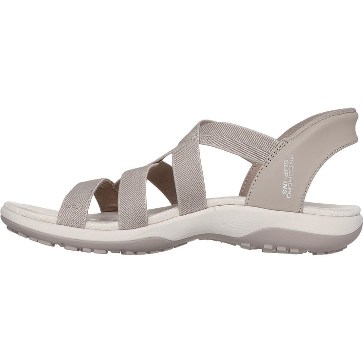 Women's Wide Fit Skechers 163460 Slip-ins Reggae Slim Stretch Flex Sandals