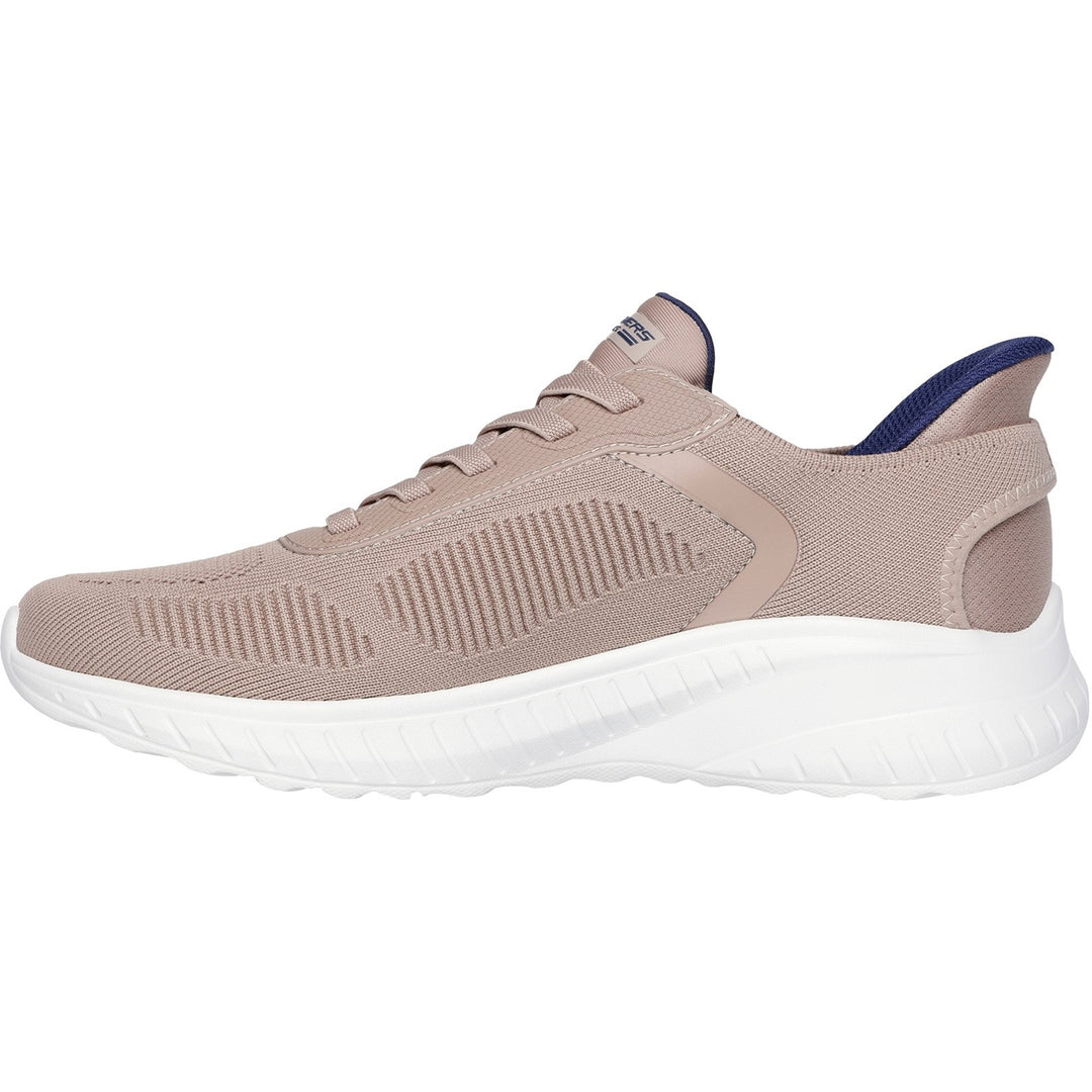 Men's Wide Fit Skechers 118312 Slip-ins Bobs Sport Squad Chaos Solid Step Trainers