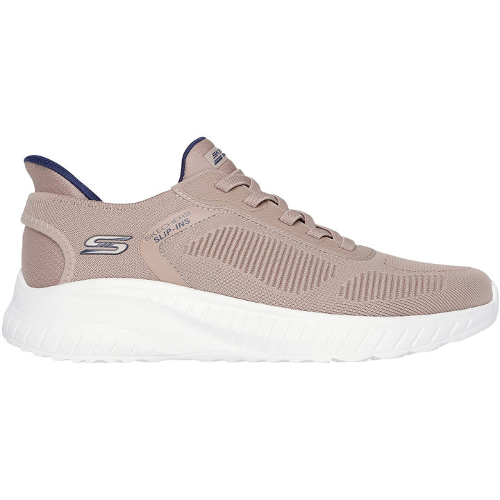 Men's Wide Fit Skechers 118312 Slip-ins Bobs Sport Squad Chaos Solid Step Trainers