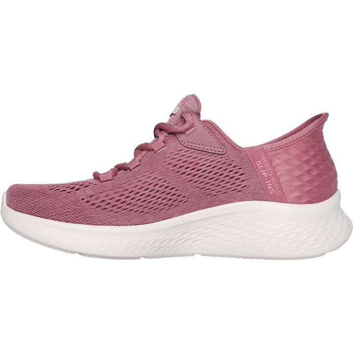 Women's Wide Fit Skechers 150012 Slip-ins Skech Lite Pro Natural Trainers