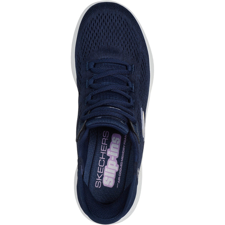 Women's Wide Fit Skechers 150012 Slip-ins Skech Lite Pro Natural Trainers