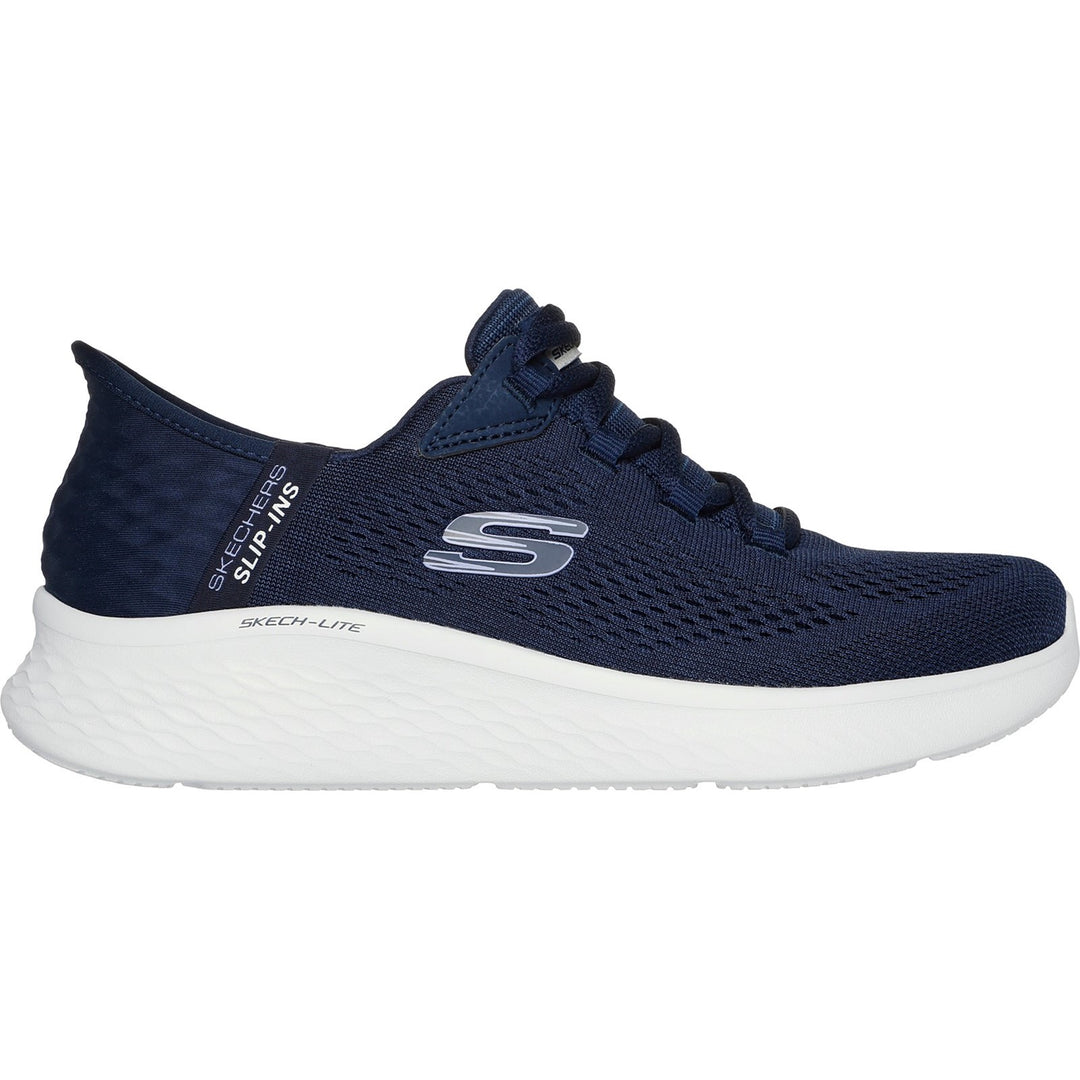 Women's Wide Fit Skechers 150012 Slip-ins Skech Lite Pro Natural Trainers