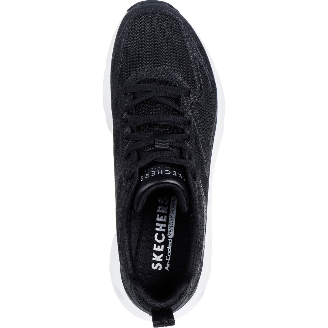 Women's Wide Fit Skechers 177411 Tres-Air Uno Glit Airy Trainers