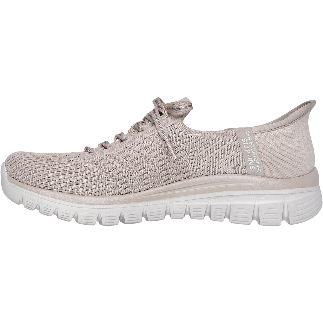 Women's Wide Fit Skechers 100736 Slip-ins Graceful First Blush Trainers