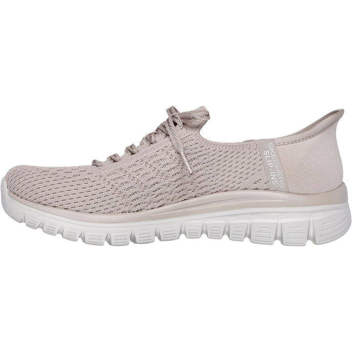 Women's Wide Fit Skechers 100736 Slip-ins Graceful First Blush Trainers